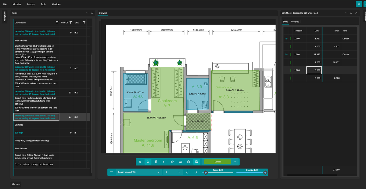 BOQ screenshot