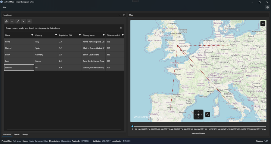 An organised location library