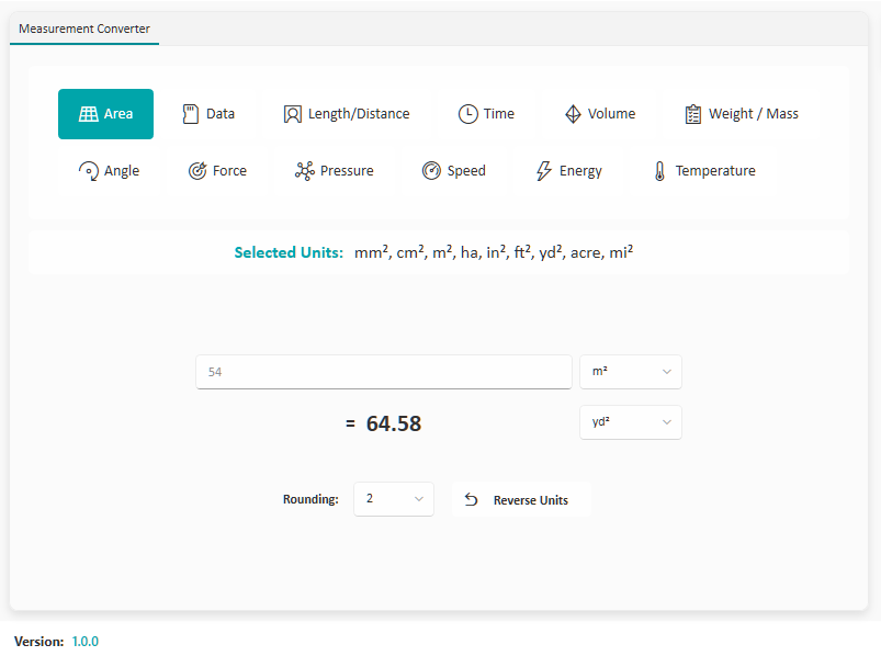 Measurement Converter screenshot