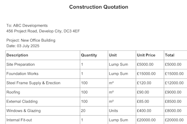 Reviewing pricing by trade package